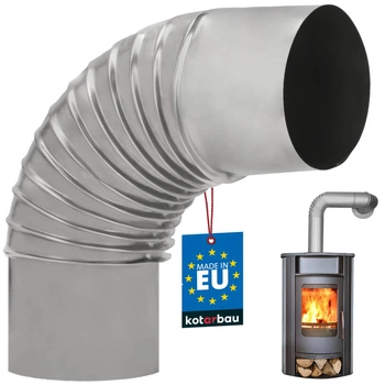 Kolanko kominowe piecowe do kozy pieca ø130 żaroodporne