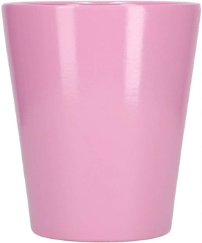 Doniczka osłonka ceramiczna na kwiaty 12 cm jasnofioletowa