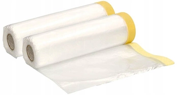 Folia malarska 200x20 plandeka ochronna z taśmą - 2 szt.