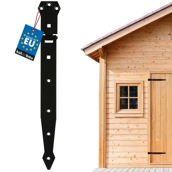 Zawias altanowy do drzwi okiennic 350 mm - Kolor czarny