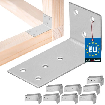 Kątownik ciesielski nierdzewny ocynkowany 40x80x40 mm zestaw 100 szt