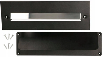 Wrzutnik listowy wrzutnia na listy do drzwi czarny - 275 mm