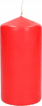 Świeca bryłowa stołowa klasyczna czerwona 12 cm