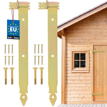 Zawias pasowy ozdobny złoty 500 mm zestaw 2 szt.