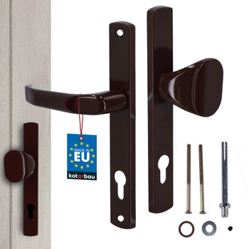 Klamko pochwyt na wkładkę do furtki bramy drzwi aluminium brązowy 90 mm