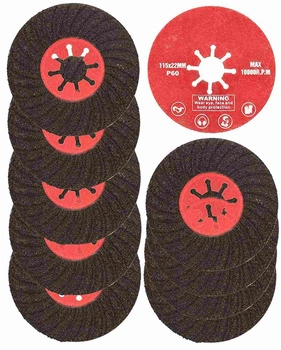 Dysk tarcza szlifierki krążek ścierny 60 gres - 10 szt.