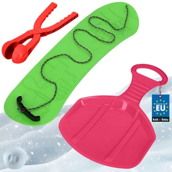 Zestaw do zabawy na śniegu snowboard jabłuszko automat do śnieżek