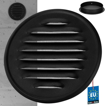 Kratka wentylacyjna stal nierdzewna okrągła siatka fi 150 mm