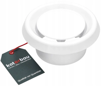 Anemostat nawiewno wywiewny biały fi 100 kołnierz