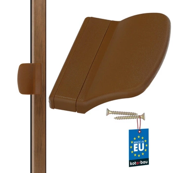 Pochwyt balkonowy dąb 70x55 mm