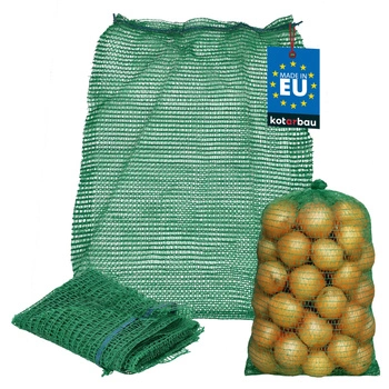 Worek raszlowy zaciąg na warzywa cebulę ziemniaki zielony 25 kg 50x80 cm