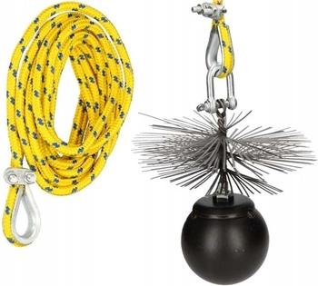 Zestaw kominiarski 175 mm do czyszczenia kominów 30 m