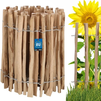 Płotek leszczynowy ogrodzenie obrzeże palisada łupanka 50 cm