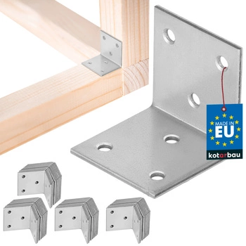 Kątownik ciesielski nierdzewny ocynkowany 40x40x40 mm zestaw 50 szt