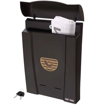 Skrzynka pocztowa na listy brązowa 40x28 cm