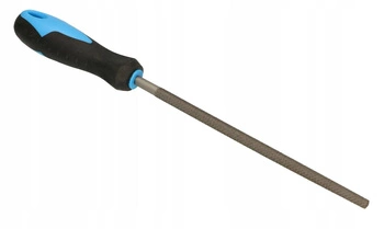 Pilnik ślusarski okrągły do metalu z rączką nr2 200 mm