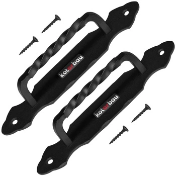 Antaba uchwyt drzwi kuty czarny 19 cm - 2 szt.