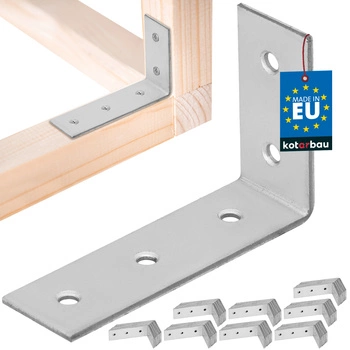 Kątownik ciesielski nierdzewny ocynkowany 50x80x25 mm zestaw 100 szt