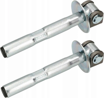 Zawiasy regulowane bramowe kotwa+rozeta m20 fi27 - zestaw 2 szt.