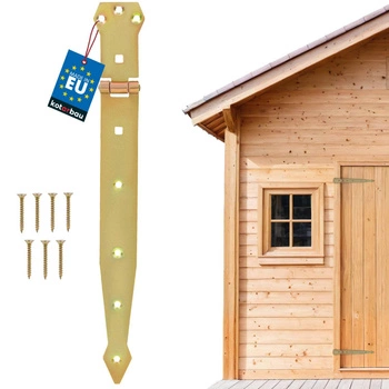 Zawias altanowy do drzwi okiennic 350 mm - Kolor złoty