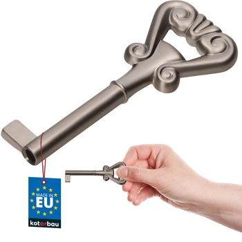 Kluczyk klucz meblowy barkowy uniwersalny ozdobny retro satyna 7 cm