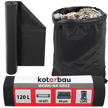 Worki na gruz śmieci odpady budowlane foliowe 120 l