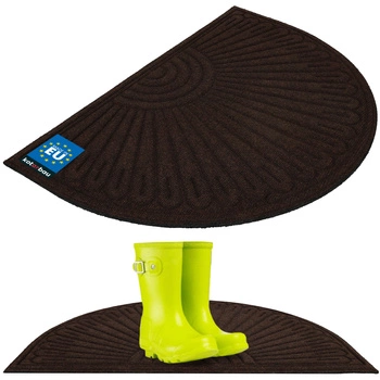 Wycieraczka do butów antypoślizgowa półokrągła brązowa 60x90 cm