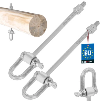 Hak huśtawkowy z szeklą 2 szt. m12 szekla 190 mm