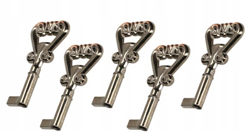 Kluczyk meblowy barkowy uniwersalny ozdobny retro czarny 54 mm zestaw 5 szt.