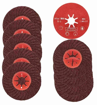 Dysk tarcza szlifierki krążek ścierny 40 gres - 10 szt.