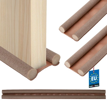 Uszczelka piankowa pod drzwi 30 mm 95 cm brązowa zestaw 2 szt