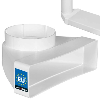 Kolano łącznikowe 204x60 wentylacyjne zmienne 100