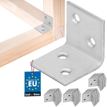 Kątownik łącznik ciesielski 25x25x25 zestaw 50 szt.