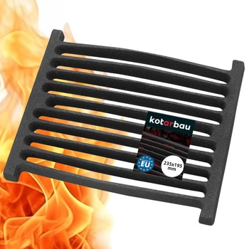 Ruszt żeliwny kuchenny pieca kominka kotła 230x200