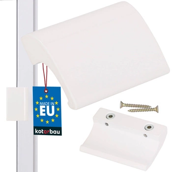 Pochwyt balkonowy palacza do drzwi okna - Kolor biały