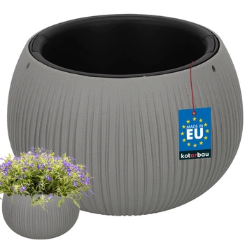 Doniczka z wkładem 240x160 mm imitacja betonu