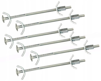 Złącze śrubowe meblowe 150 łącznik płyt blatów - 6 szt.