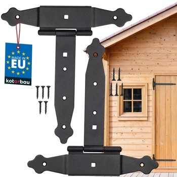 Zawias altanowy krzyżowy okiennic altan bram 200mm - 2 szt.