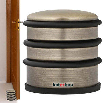 Odbojnik do drzwi wolnostojący platynowy 7 cm