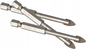Wiertło frez 6mm szkła płytek gresu ceramiki - 3 szt.