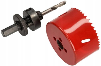 Otwornica bimetalowa 73mm koronka wietrło adapter