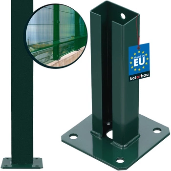 Podstawa słupa przykręcana zielona 60x40 mm