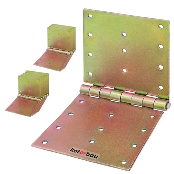 Zawias budowlany splatany skrzyniowy ocynk 100x200 mm - zestaw 10 szt.