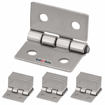 Zawias splatany uniwersalny 20 mm nikiel zestaw 12 szt.