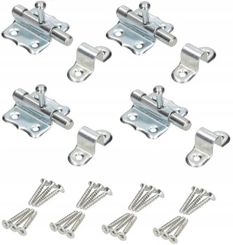 Zasuwka uniwersalna 30mm blokada drzwi zapięcie - 4 szt.