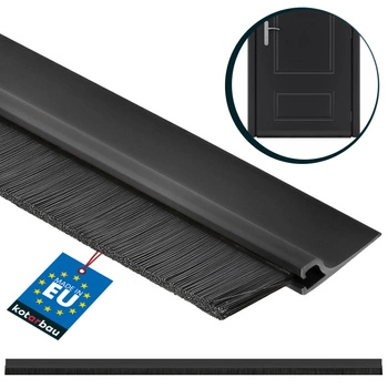 Listwa drzwi uszczelniająca uszczelka czarna 1 m