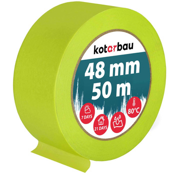 taśma malarska maskująca papierowa neon 48mm 50m