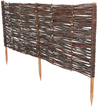 wiklinowy płotek parawan obrzeże palisada do ogrodu 100x40 cm