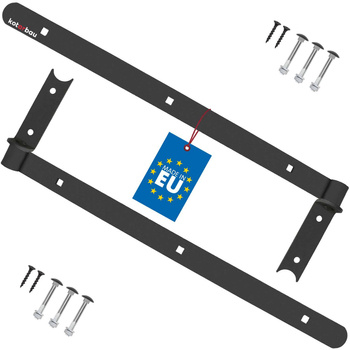 zawias pasowy do bram drzwi okiennic czarny 500 mm zestaw 2 szt.