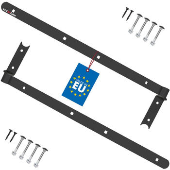 zawias pasowy do bram drzwi okiennic czarny 600 mm zestaw 2 szt.